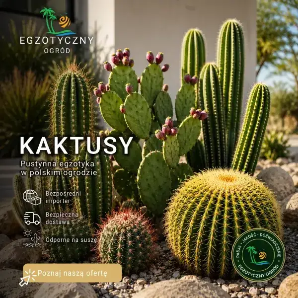 Kaktusy Mrozoodporne Ogrodowe i Doniczkowe - Opuncje, Pachycereus, Kaktusy Olbrzymie